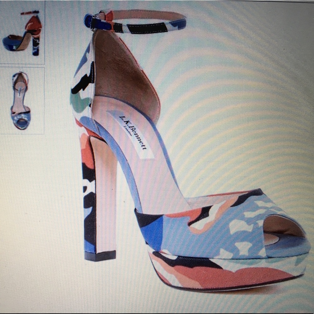 L.K. Bennett Selina peep toe pumps